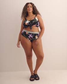Floral High-Waisted Dreamy Marlee Swim Brief - Body Glove