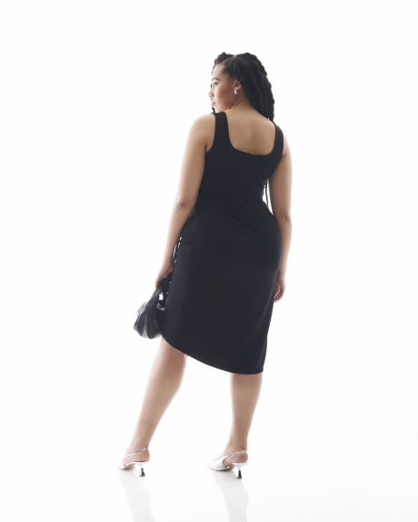 Sleeveless Fitted Midi Dress - Addition Elle