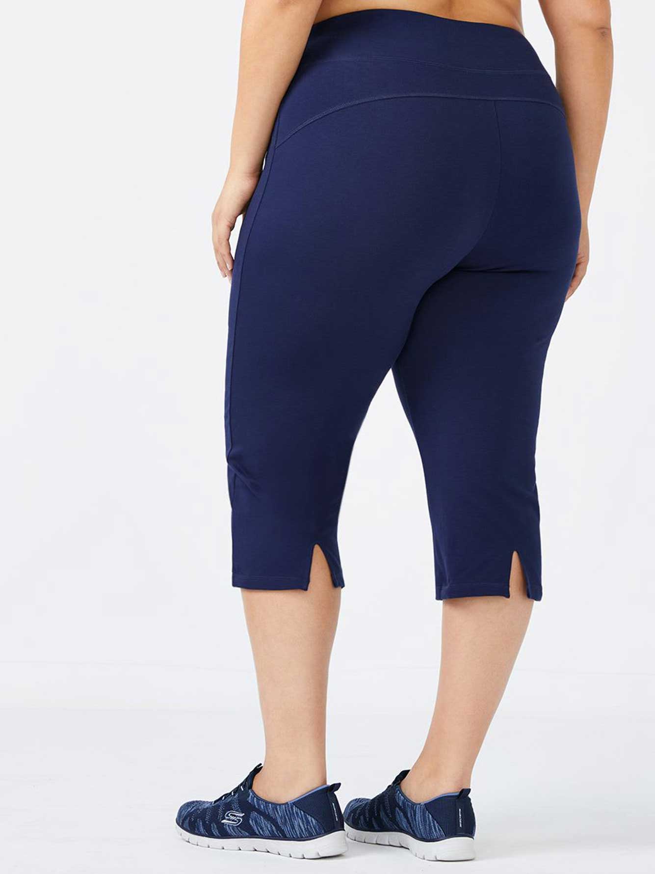 PlusSize Basic Yoga Capri ActiveZone Penningtons