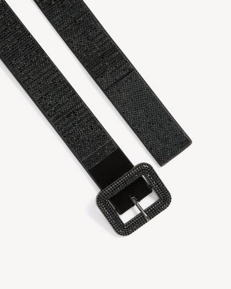 Black Sequins Belt