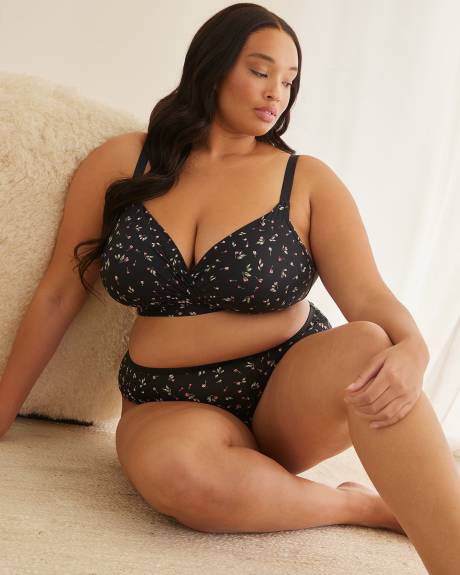 Soutien-gorge de détente rembourré à imprimé, sans armatures - Déesse Collection