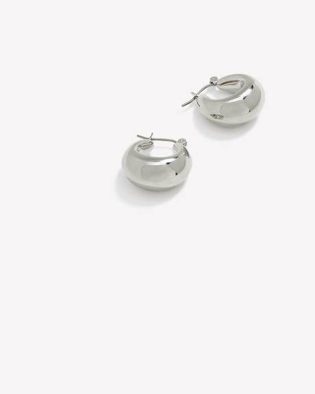 Puffy Mini Hoop Earrings