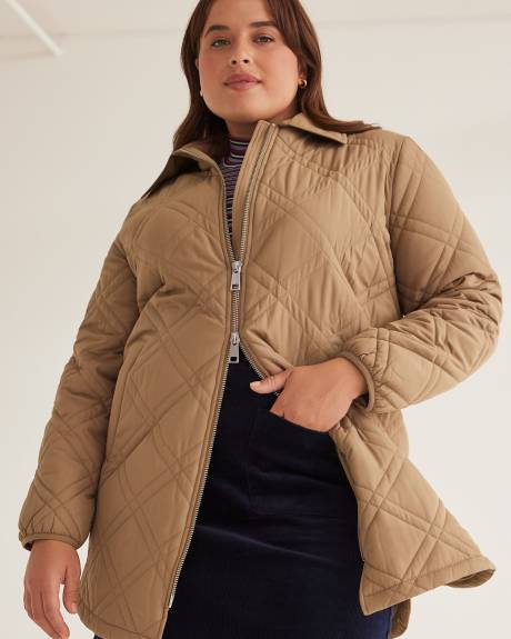 Responsible, Quilted High-Low Jacket
