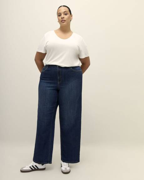 Jean à jambe large, coupe galbée, tissu responsable - d/C Jeans