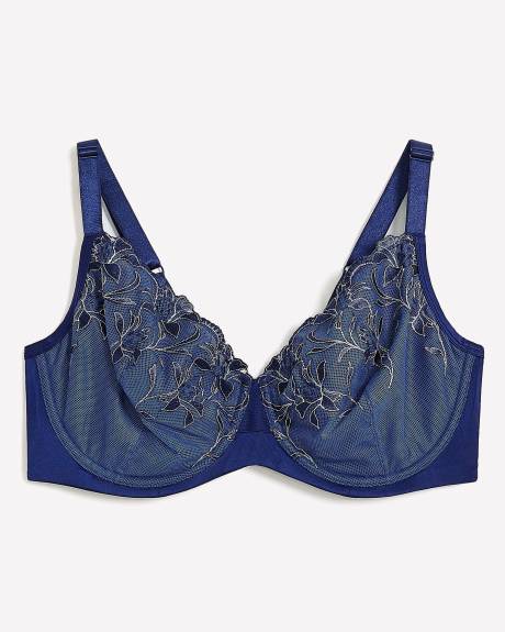 Soutien-gorge balconnet non doublé avec broderie - Déesse Collection