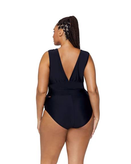 Black Lusiana One-Piece Swimsuit - Raisins Curve