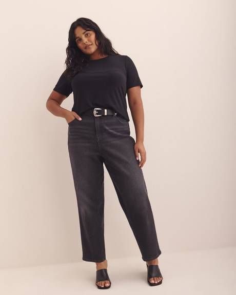 Responsible, Modern-Fit Ribbed Knit Tee - Addition Elle
