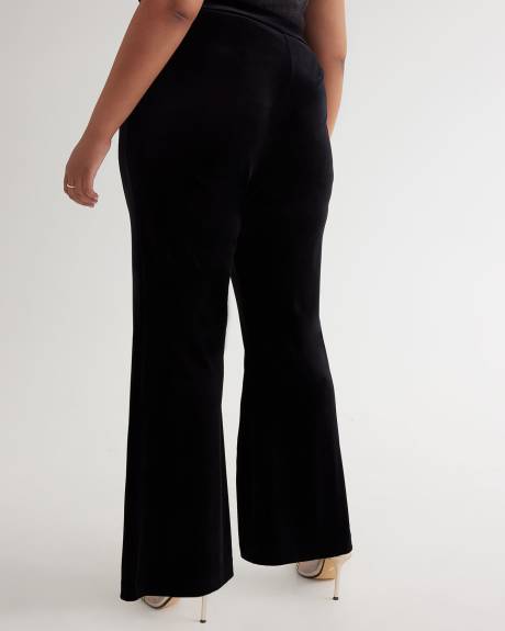 Flared-Leg Velvet Pant