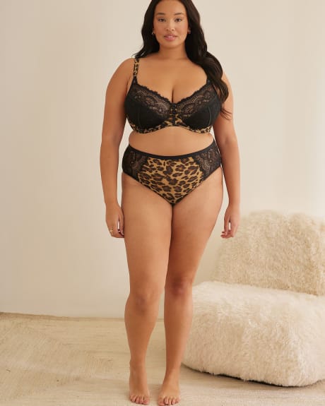 Sexy Plus Size Women Black Lace Bikini Lingerie Set - The Little Connection