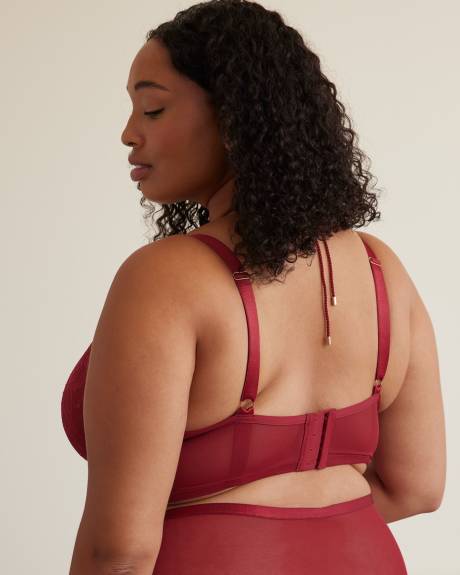Soutien-gorge balconnet en dentelle avec cordon détachable - Déesse Collection