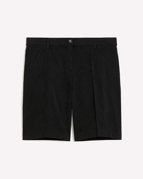 Solid Cotton Bermuda Short