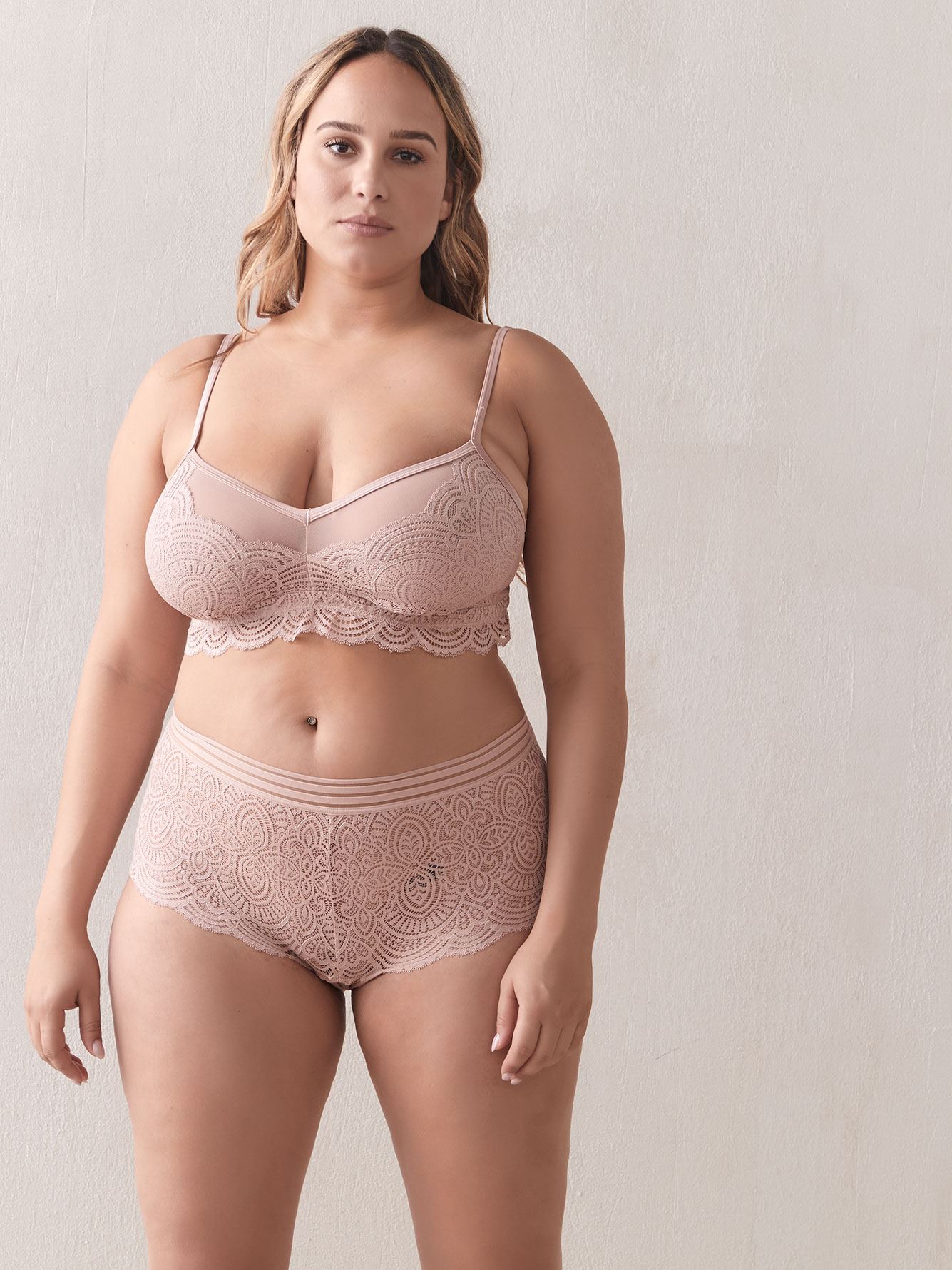 lace bralette with support