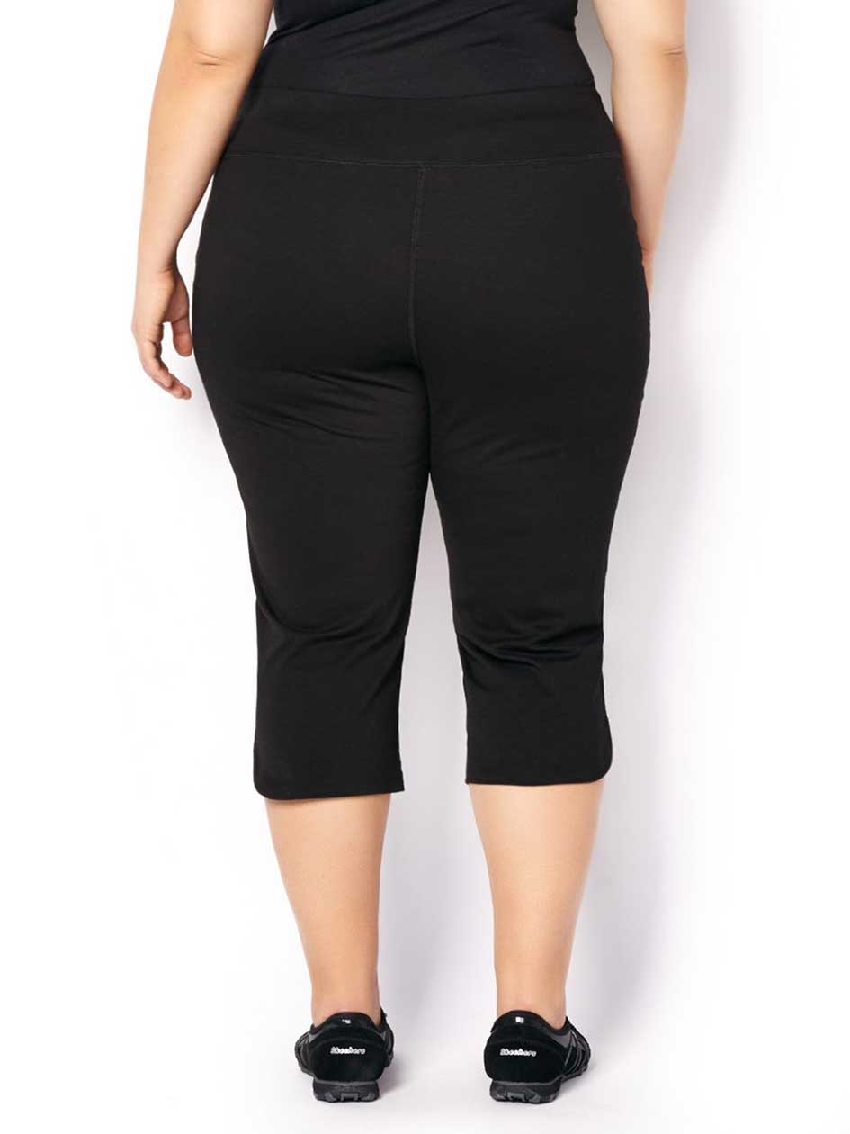 ActiveZone PlusSize Basic Yoga Capri Penningtons