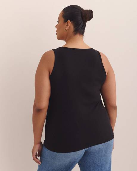 Scoop-Neck Ribbed Knit Tank Top - PENN. Essentials