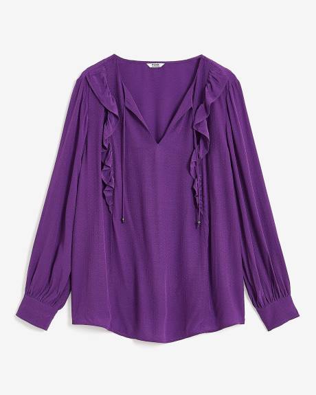 Long Ruffled Blouse