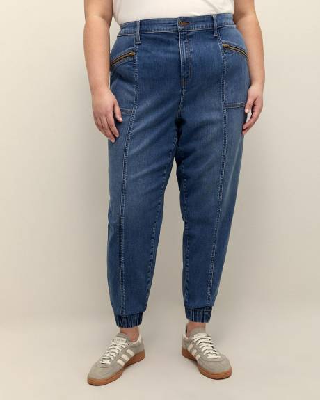 Responsible, Petite, Denim Jogger Pants, Medium Wash - d/C JEANS