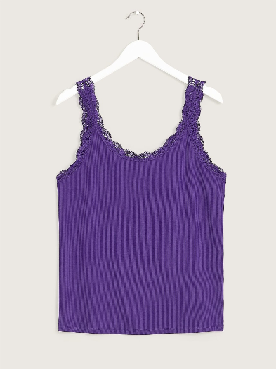 Responsible, Reversible Solid Cami with Lace Details