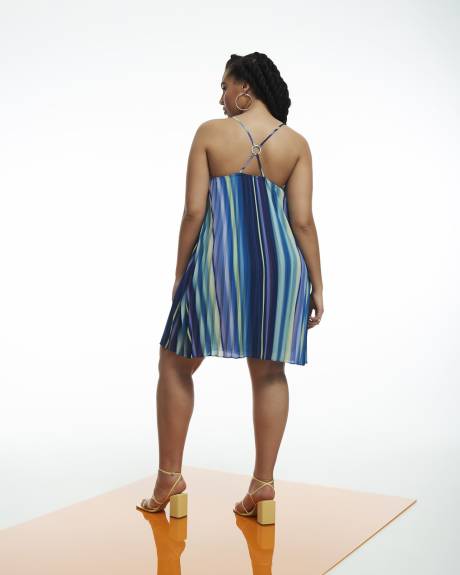 Robe plissée sans manches, tissu responsable - Addition Elle