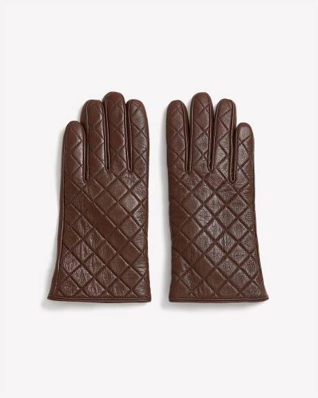 Quilted Leather Gloves