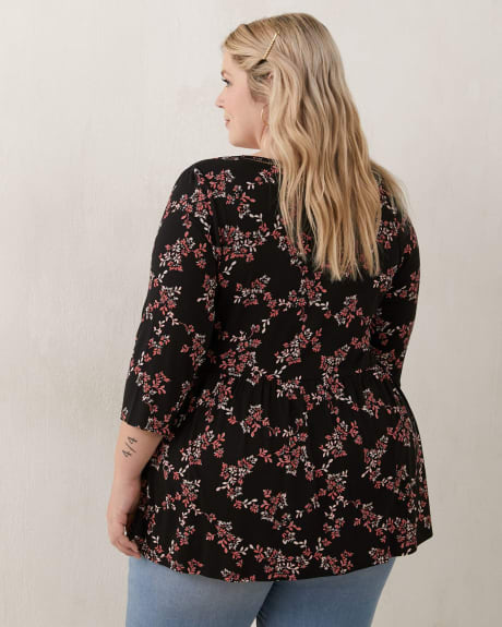 Responsible, 3/4 Sleeve Empire Cut Tunic - In Every Story