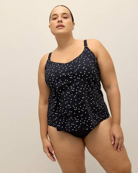 Dotted Tankini Swim Top