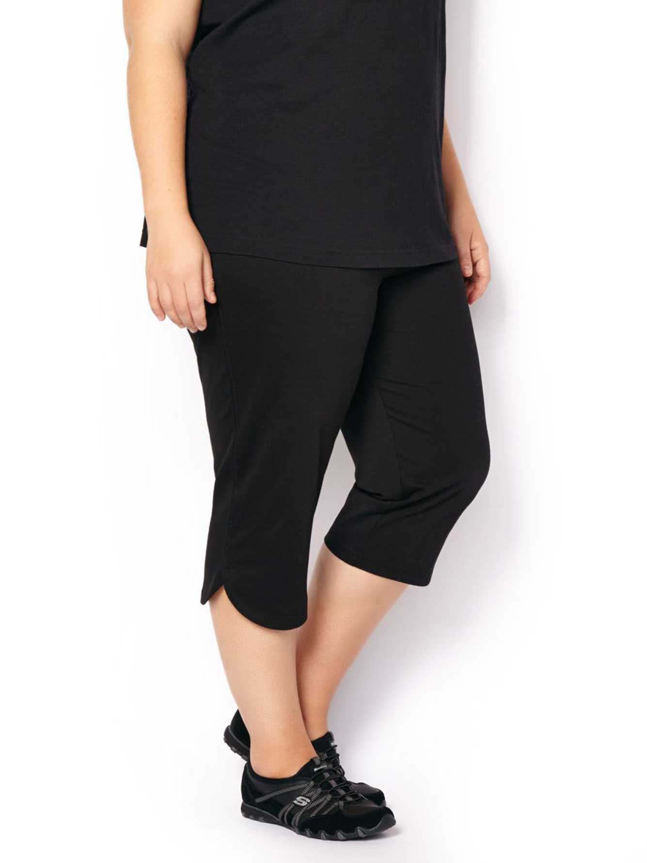ActiveZone PlusSize Basic Yoga Capri Penningtons
