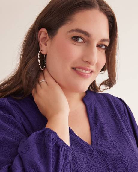 Silver Assorted Hoop Earrings, Set of 3
