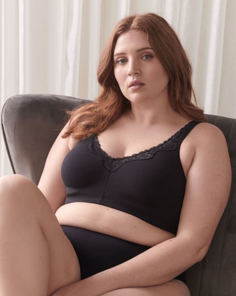 Wireless Cotton Bra, G & H Cups