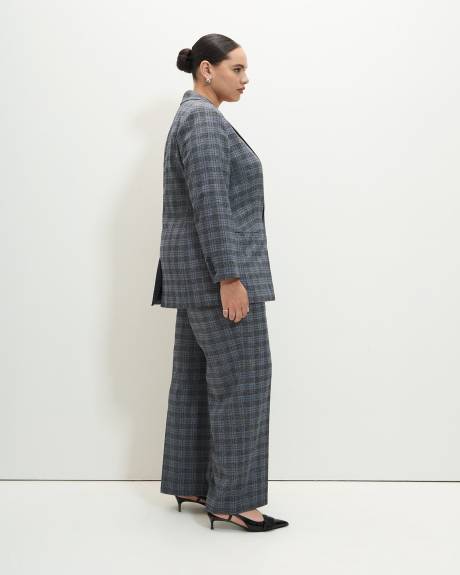 Plaid Fitted Blazer - Addition Elle