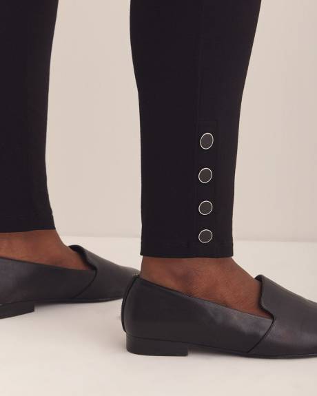 Responsible, Fashion Legging with Buttoned Hem