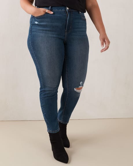 Responsible Distressed Curvy Fit Jegging - Addition Elle