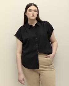 Extended-Sleeve Buttoned-Down Shirt