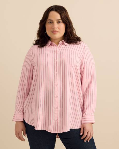 Striped Buttoned Down Tunic