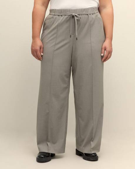 Pull-On Wide-Leg Pant - Addition Elle