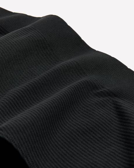 Black Striped Seamless Brief - ti Voglio