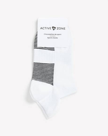 Ankle Sport Socks with Stripes - Active Zone