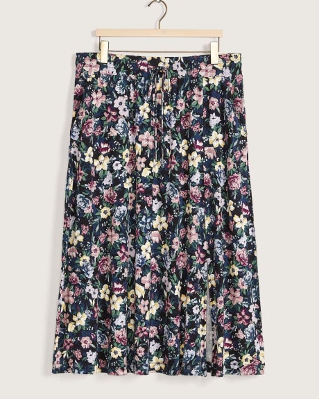 Responsible, Printed Pull-On Ankle Skirt