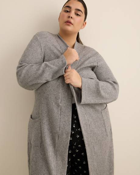 Grey Waffle Textured Robe - ti Voglio