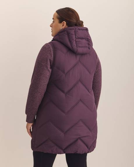 Responsible, Long Hooded Vest - Active Zone