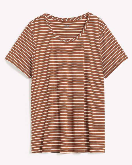 T-shirt boyfriend à col dégagé - Essentiels PENN.