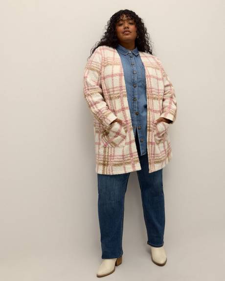 Long-Sleeve Knit Coatigan