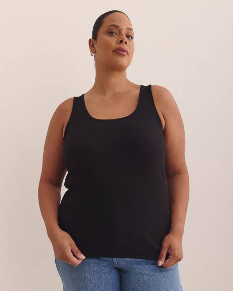 Scoop-Neck Ribbed Knit Tank Top - PENN. Essentials