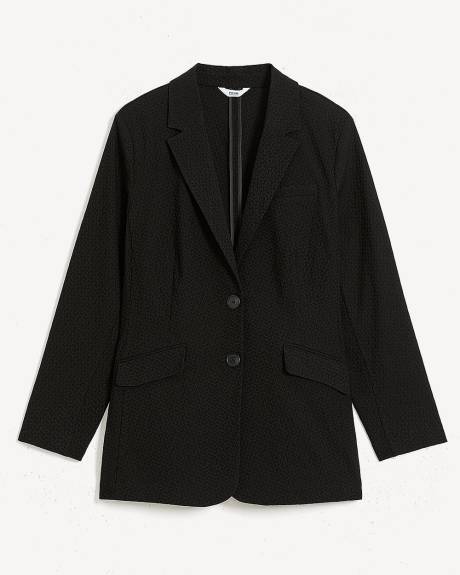 Veston noir texturé