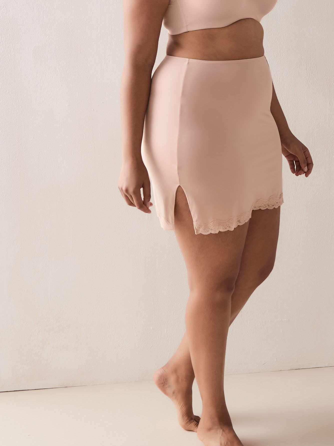 Half Slip Skirt with Lace Trim Addition Elle Penningtons