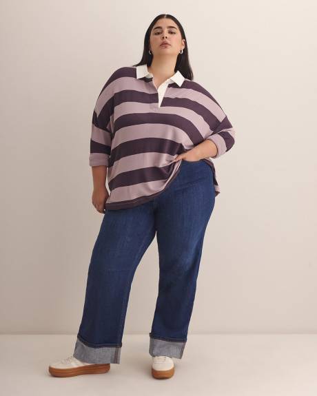 Long-Sleeve Striped Rugby Shirt - Active Zone