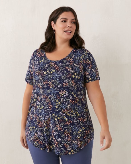 Modern Fit Short Sleeve Scoop Neck Tee, Printed - In Every Story