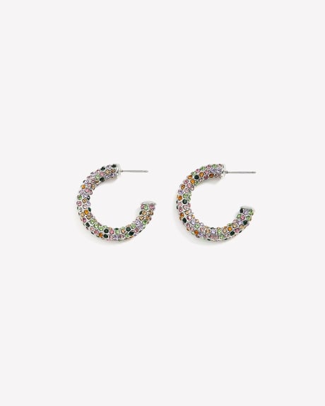 Multicoloured Statement Hoop Earrings - Addition Elle