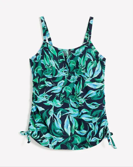 Printed Tankini with Adjustable Sides - Active Zone