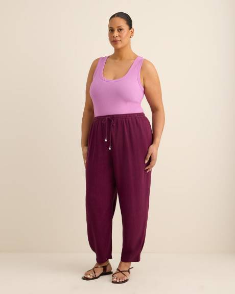 Low Back Rib Knit Tank Top - PENN. Essentials