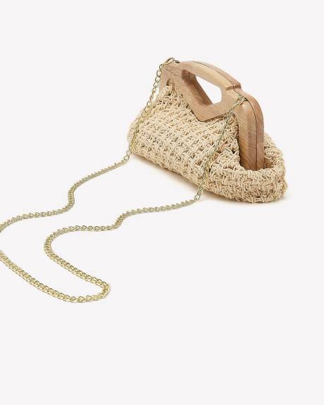 Pochette en corde tissée avec poignée